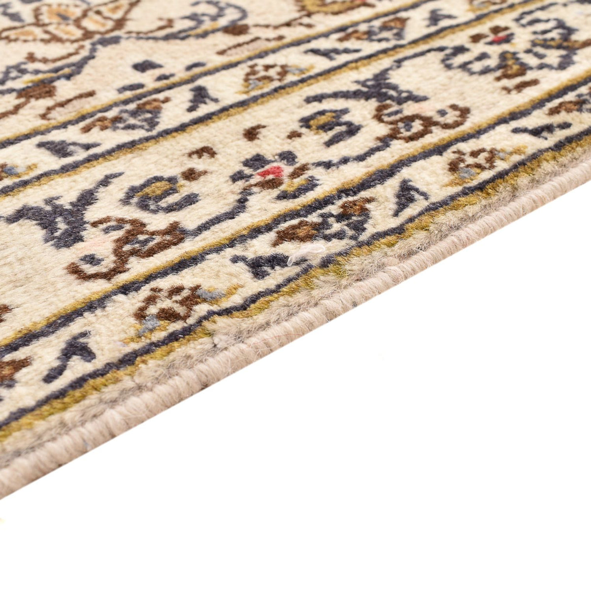 Perzisch tapijt - Keshan - 345 x 239 cm - licht beige