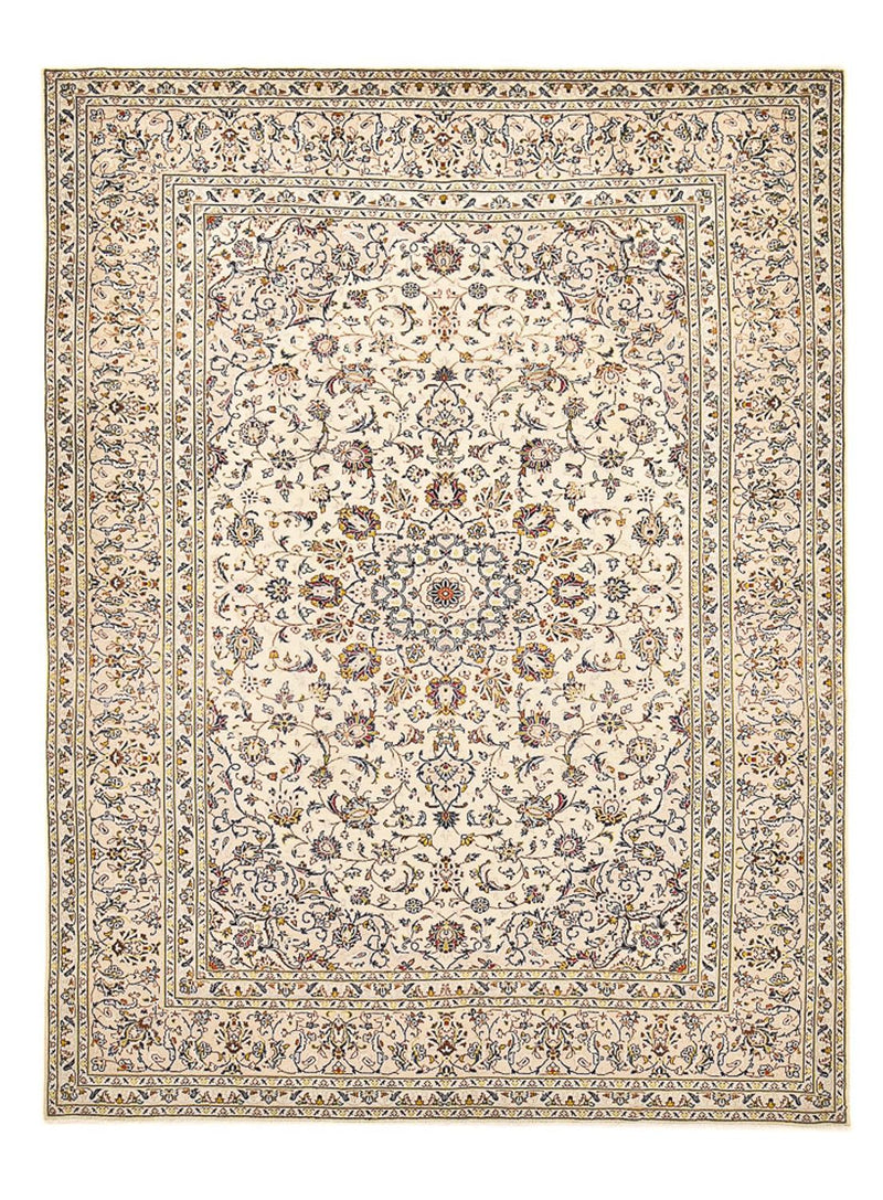Perzisch tapijt - Keshan - 342 x 245 cm - licht beige