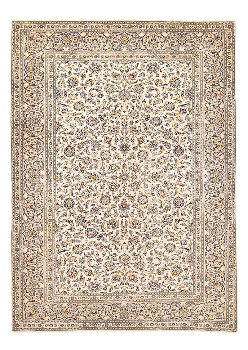Perzisch tapijt - Keshan - 380 x 271 cm - licht beige