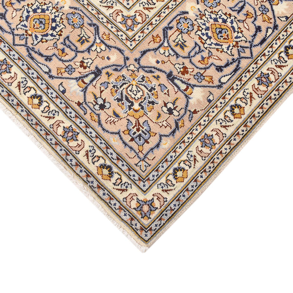 Perzisch tapijt - Keshan - 380 x 271 cm - licht beige