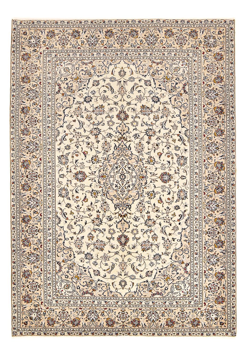 Perzisch tapijt - Keshan - 310 x 215 cm - licht beige