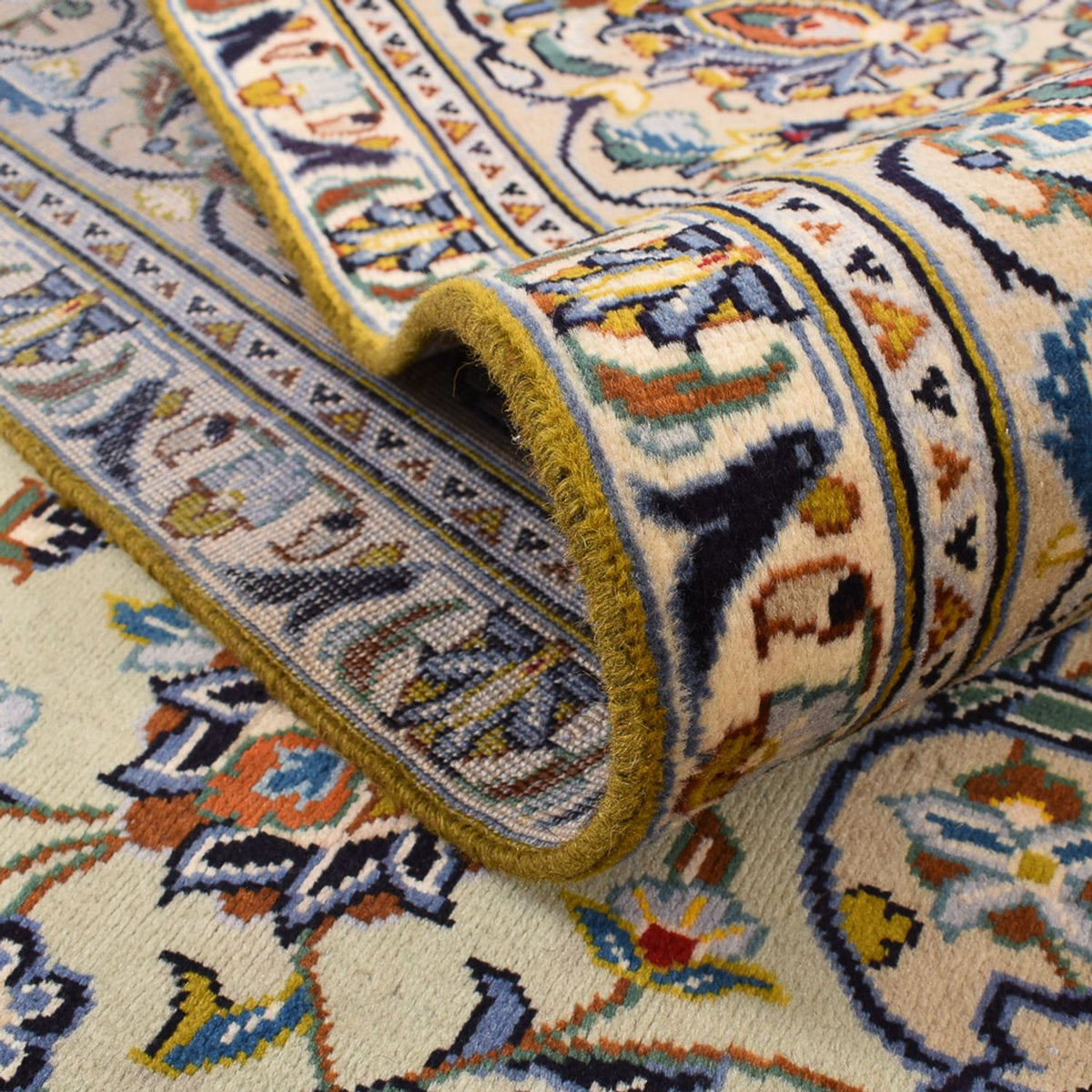 Perzisch tapijt - Keshan - 350 x 249 cm - donker beige