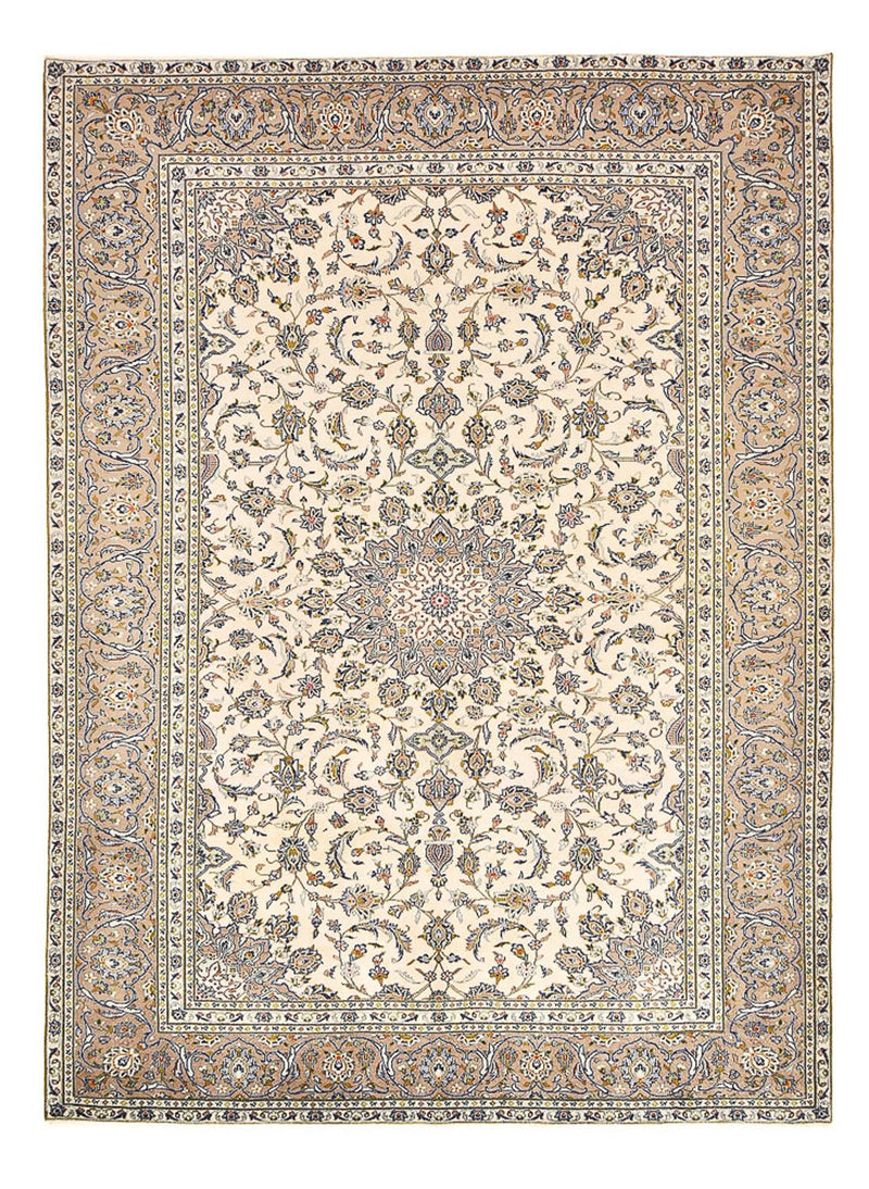 Perzisch tapijt - Keshan - 345 x 250 cm - licht beige