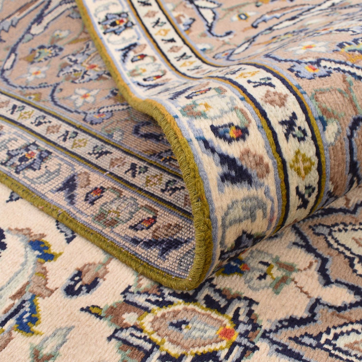 Perzisch tapijt - Keshan - 345 x 250 cm - licht beige