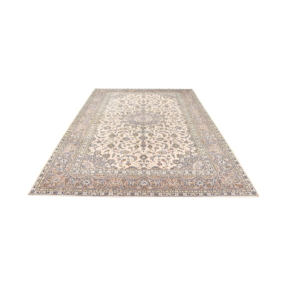 Perzisch tapijt - Keshan - 345 x 250 cm - licht beige
