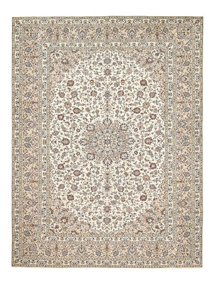 Perzisch tapijt - Keshan - 397 x 293 cm - licht beige