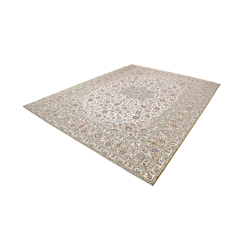 Perzisch tapijt - Keshan - 397 x 293 cm - licht beige