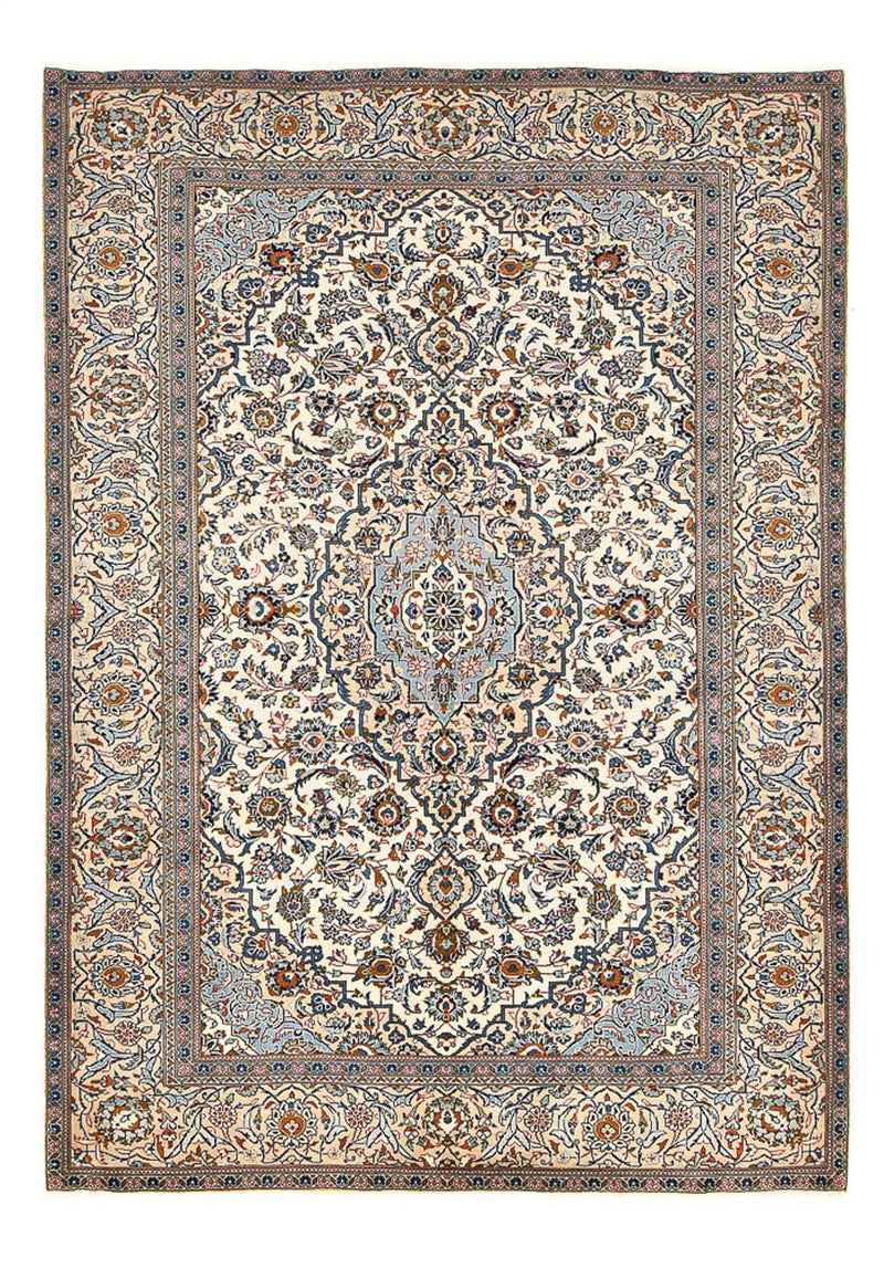 Perzisch tapijt - Keshan - 288 x 198 cm - licht beige