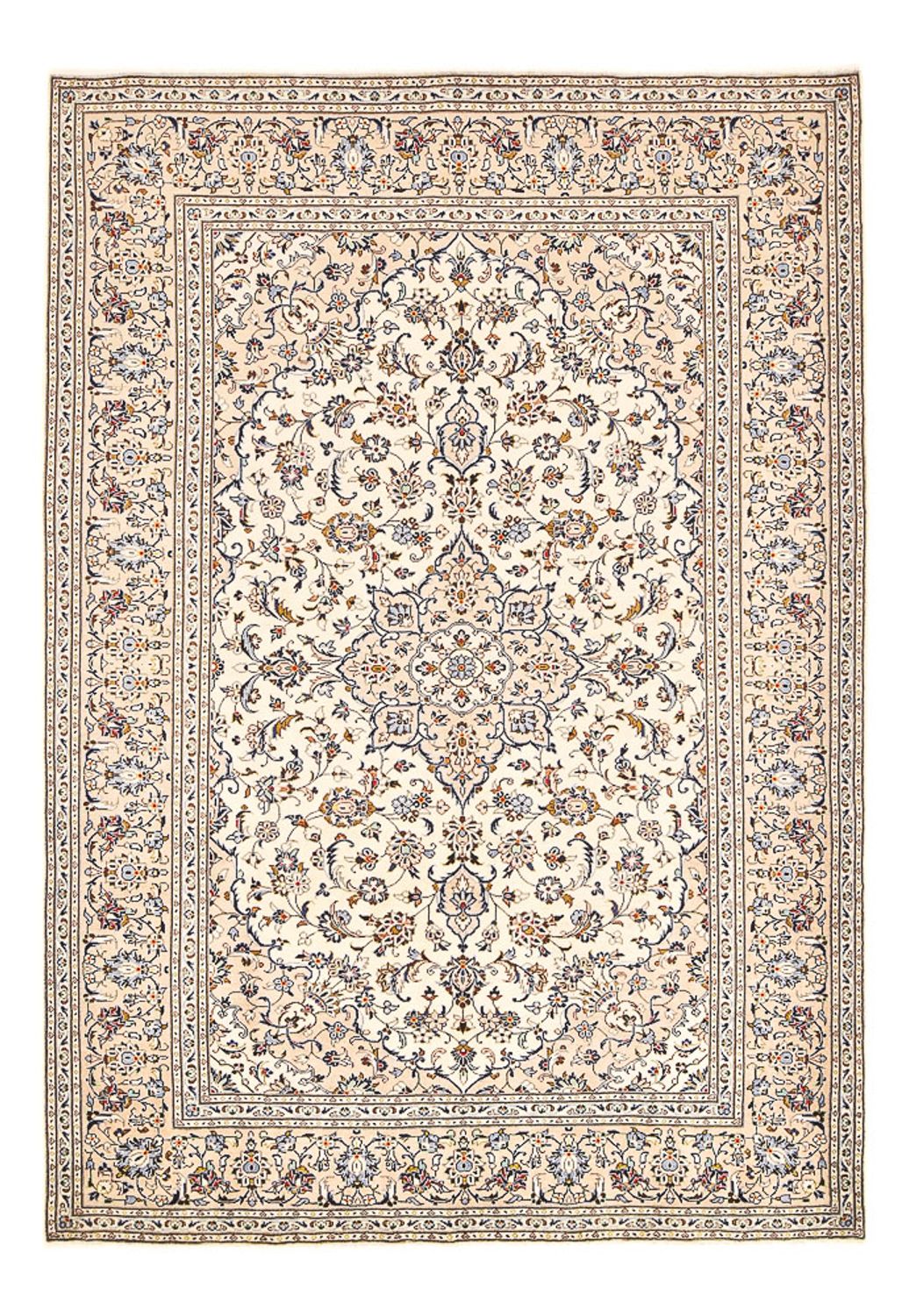 Perzisch tapijt - Keshan - 310 x 207 cm - licht beige