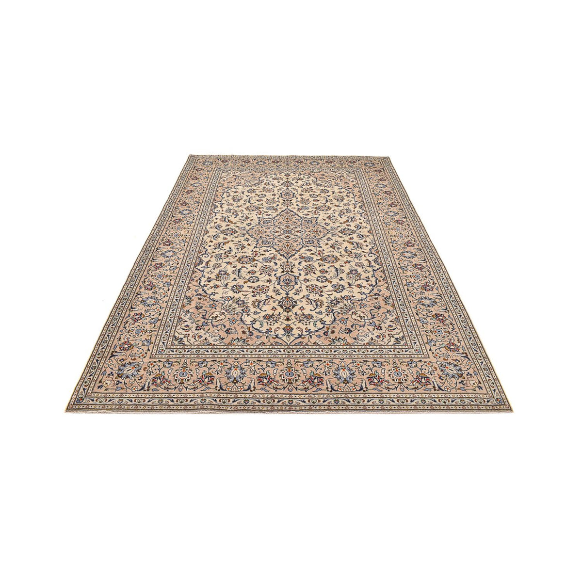Perzisch tapijt - Keshan - 310 x 207 cm - licht beige
