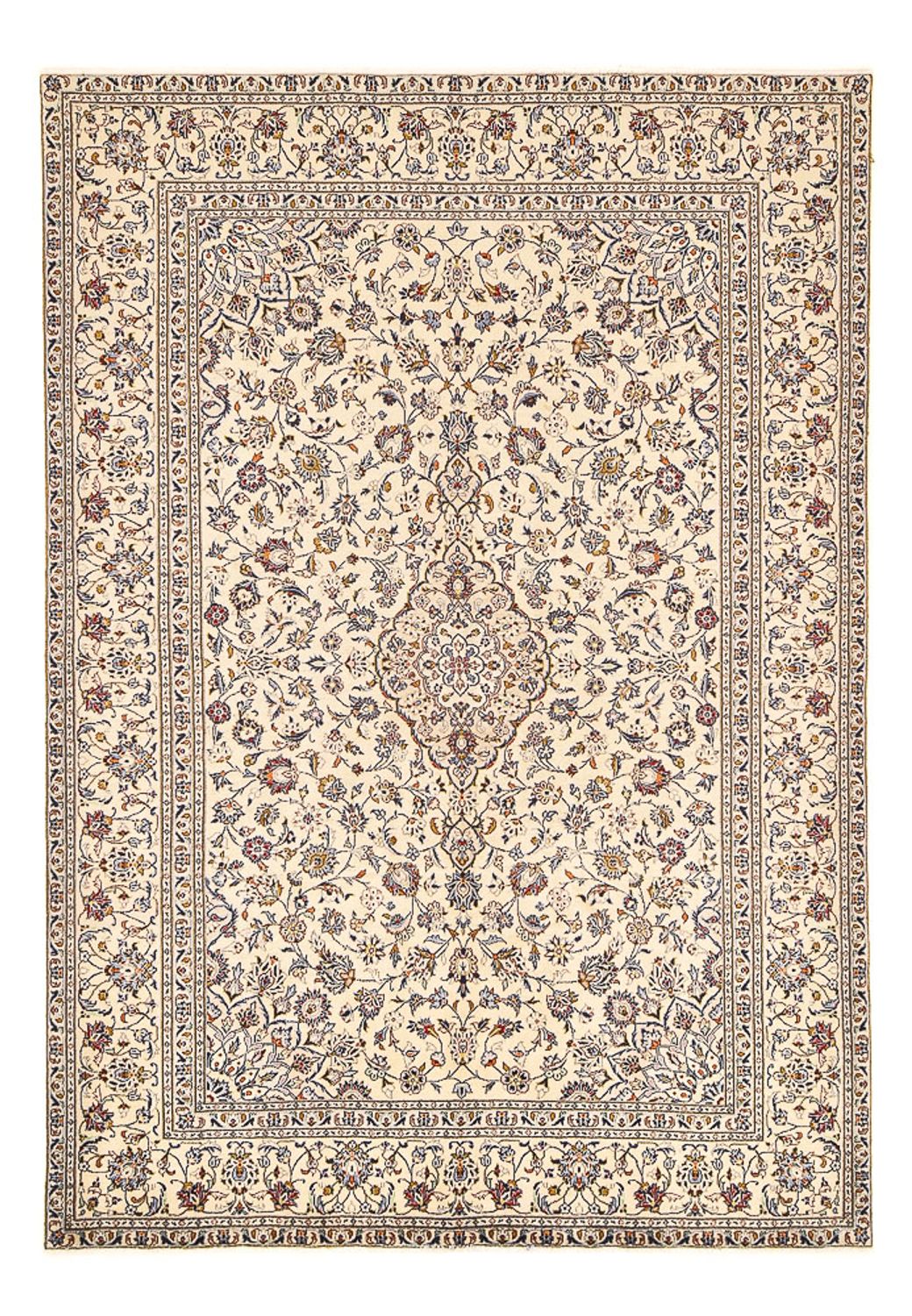 Perzisch tapijt - Keshan - 295 x 196 cm - licht beige