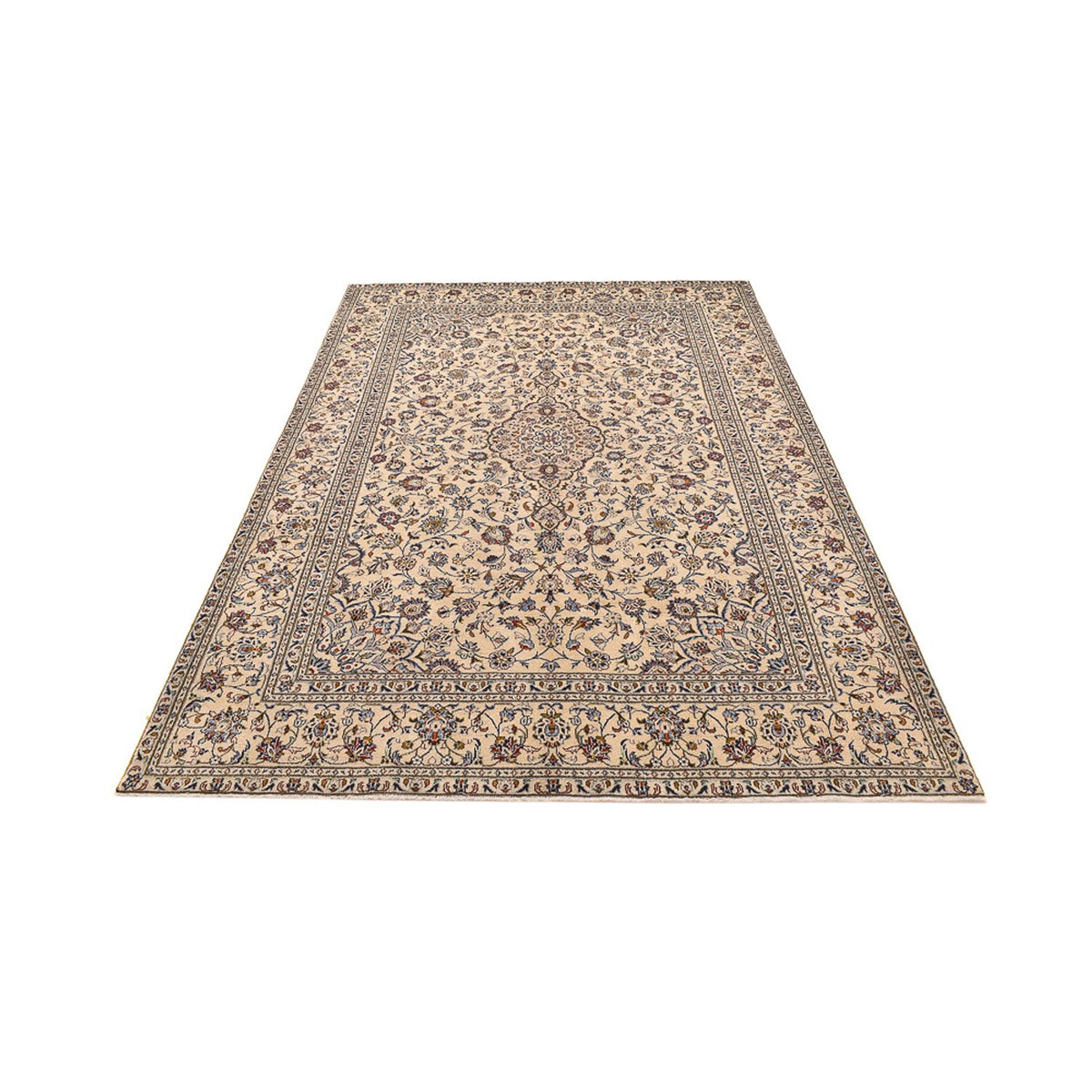Perzisch tapijt - Keshan - 295 x 196 cm - licht beige