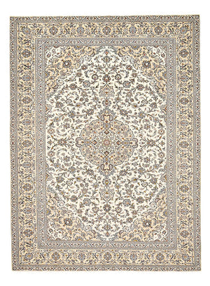Perzisch tapijt - Keshan - 400 x 288 cm - licht beige