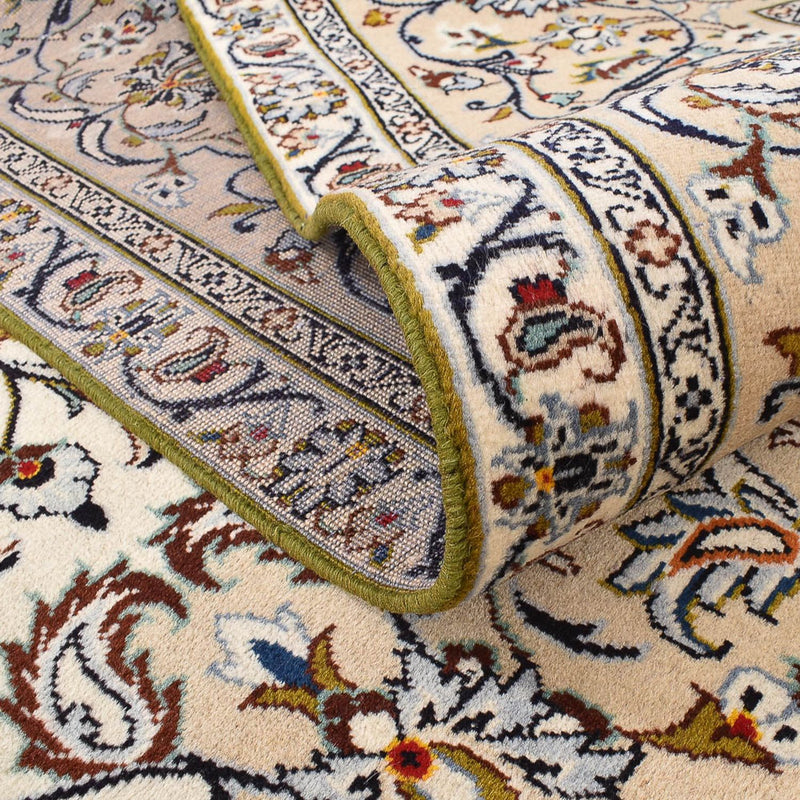 Perzisch tapijt - Keshan - 400 x 288 cm - licht beige