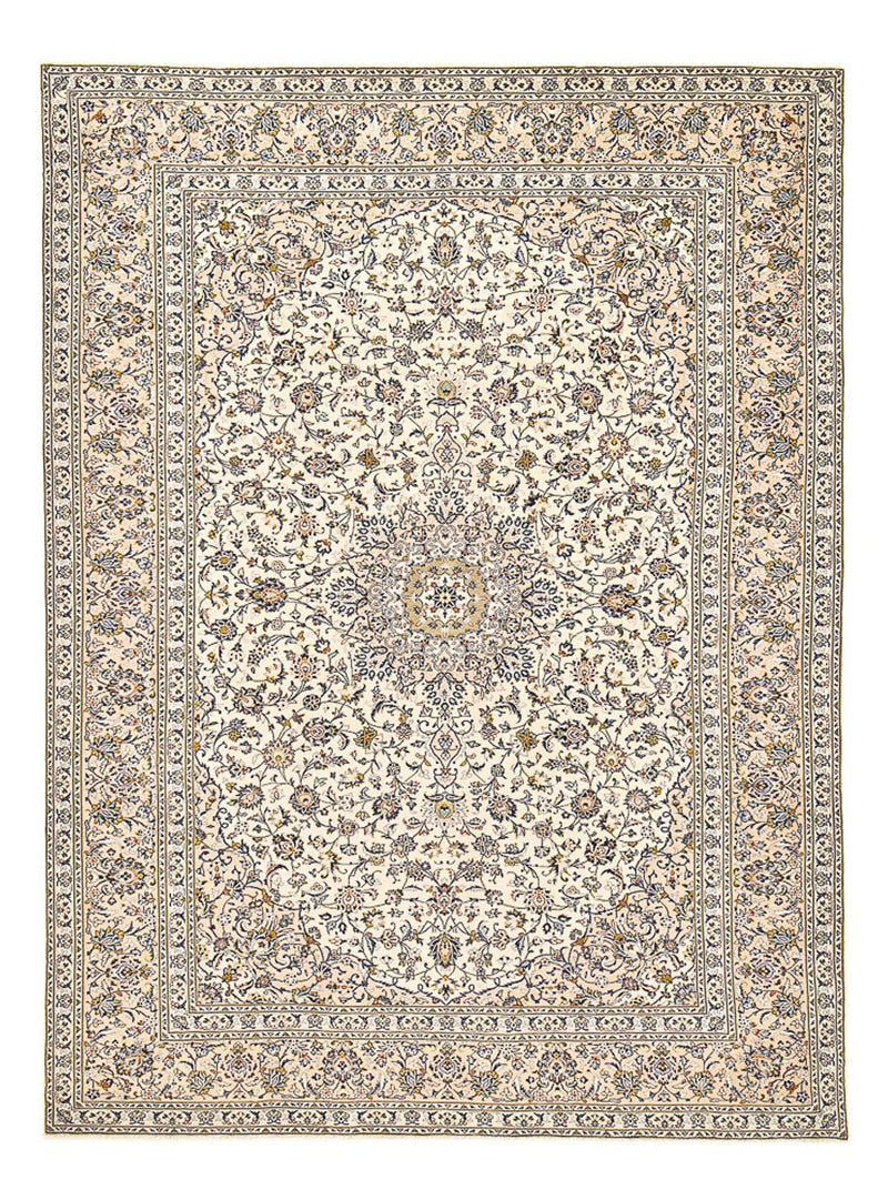 Perzisch tapijt - Keshan - 405 x 292 cm - licht beige