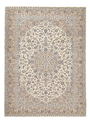 Perzisch tapijt - Keshan - 403 x 282 cm - licht beige