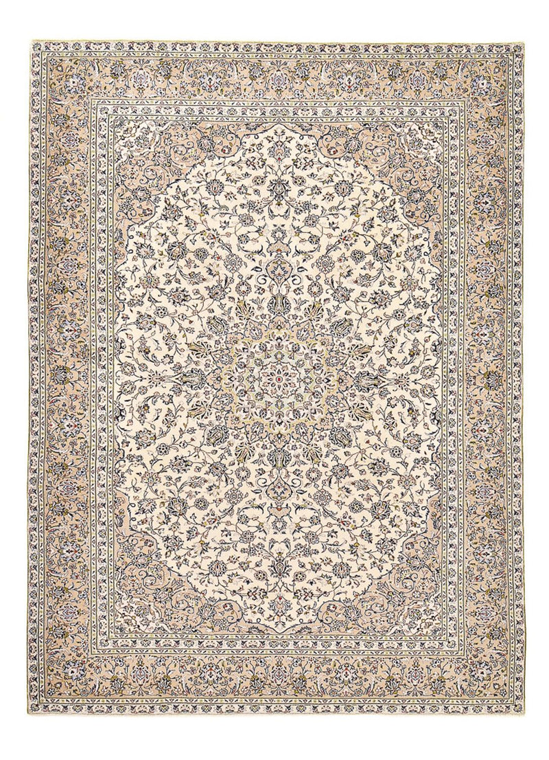Perzisch tapijt - Keshan - 403 x 282 cm - licht beige