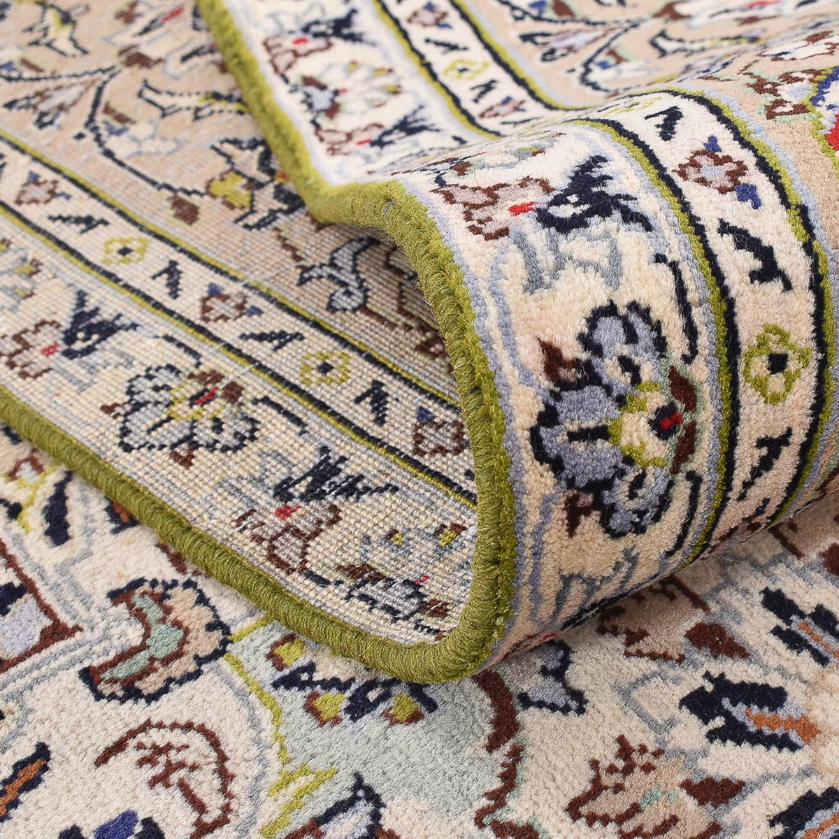 Perzisch tapijt - Keshan - 403 x 282 cm - licht beige