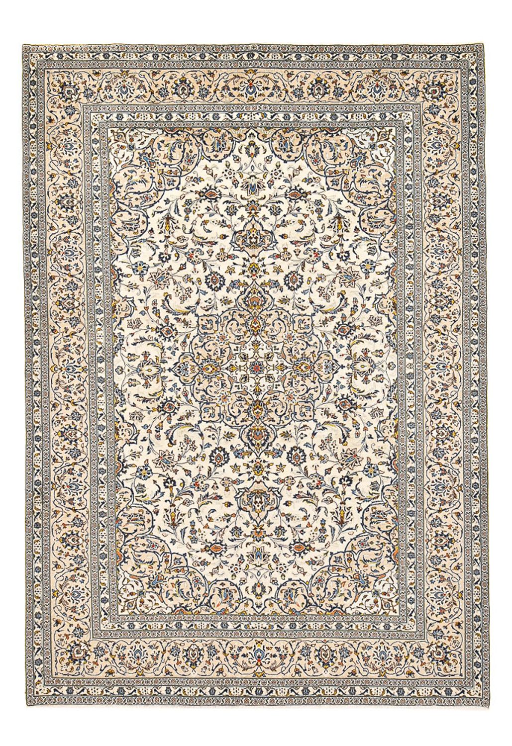 Perzisch tapijt - Keshan - 360 x 246 cm - licht beige