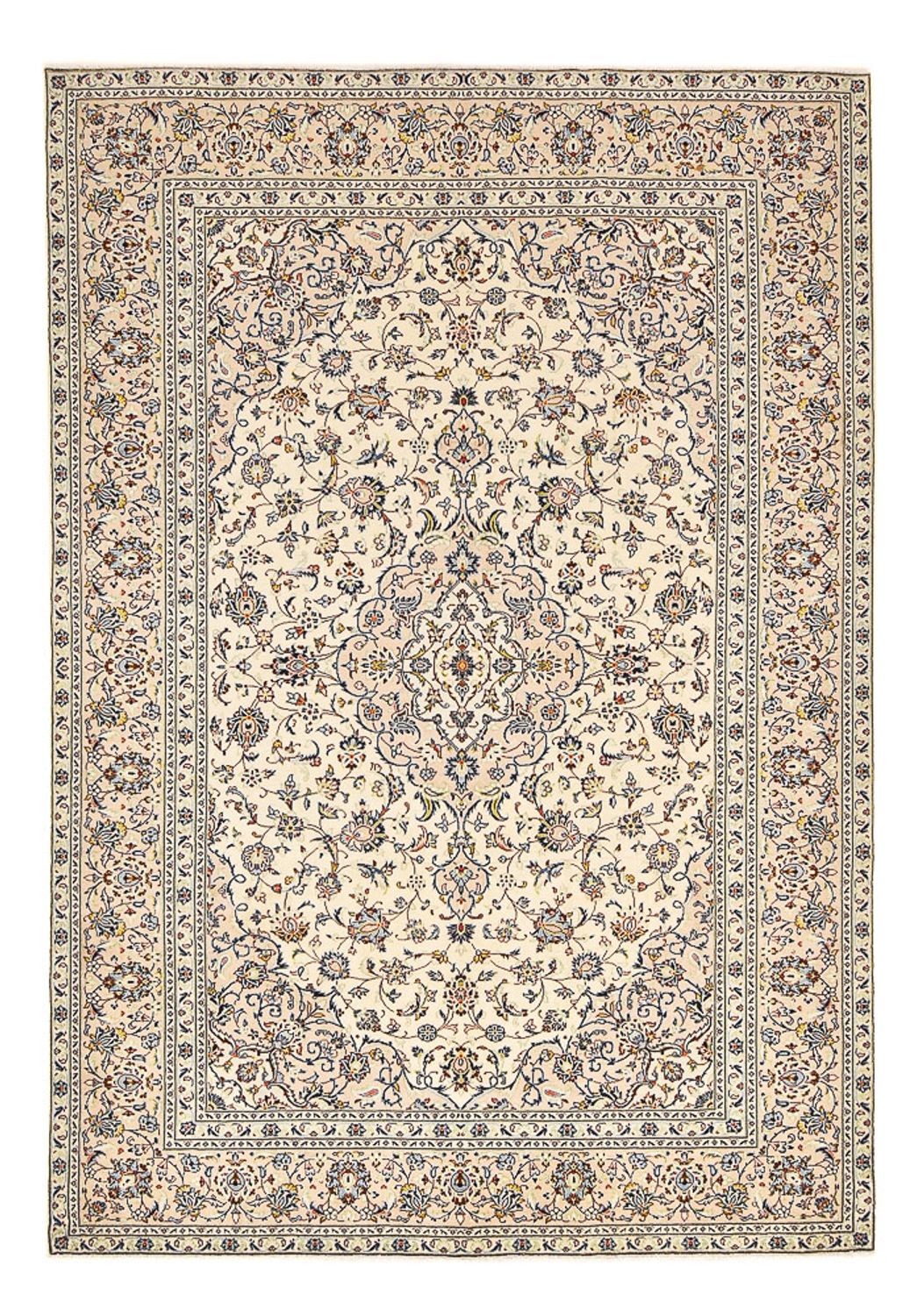 Perzisch tapijt - Keshan - 352 x 242 cm - licht beige