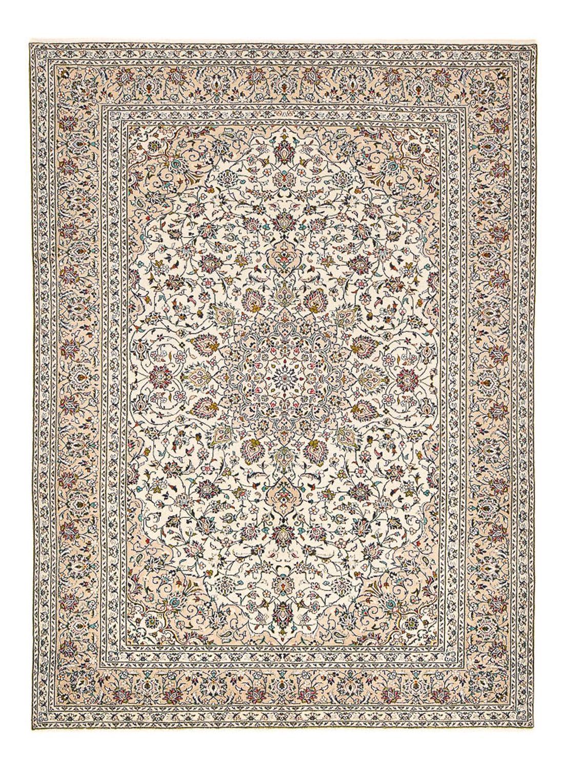 Perzisch tapijt - Keshan - 340 x 245 cm - licht beige