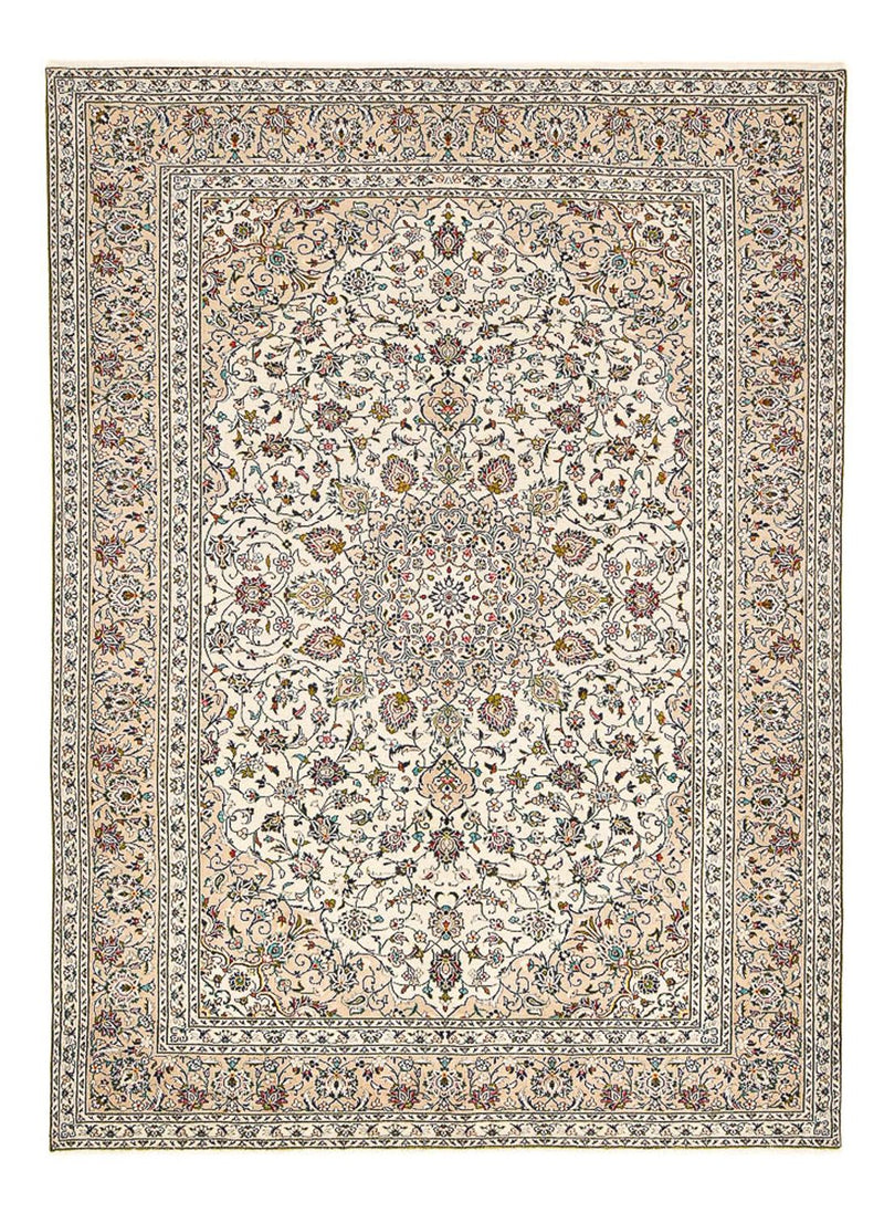 Perzisch tapijt - Keshan - 340 x 245 cm - licht beige