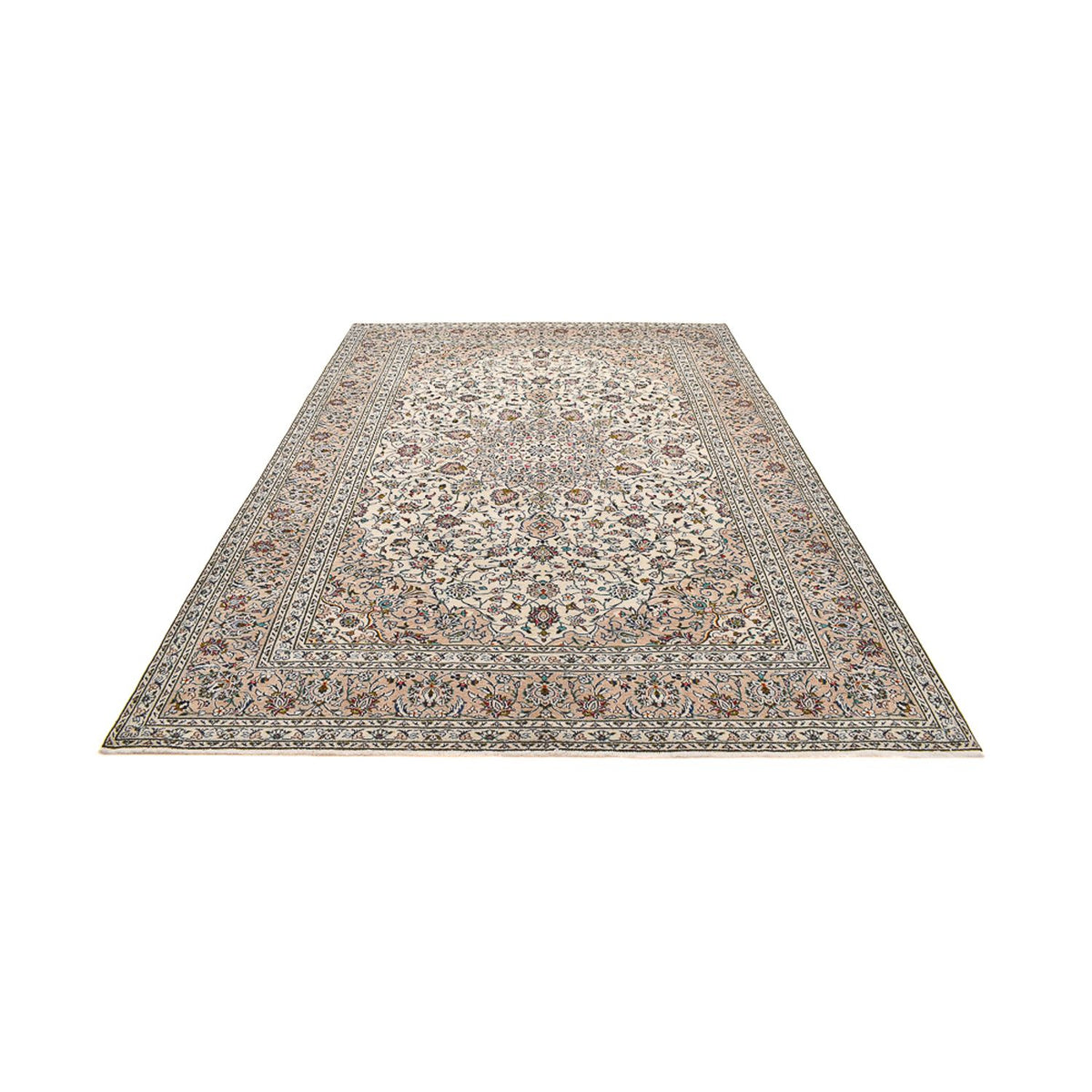 Perzisch tapijt - Keshan - 340 x 245 cm - licht beige