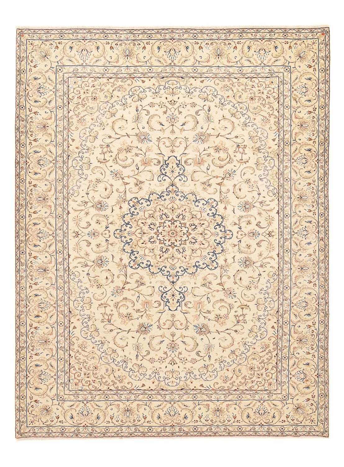 Perzisch tapijt - Keshan - 335 x 250 cm - licht beige