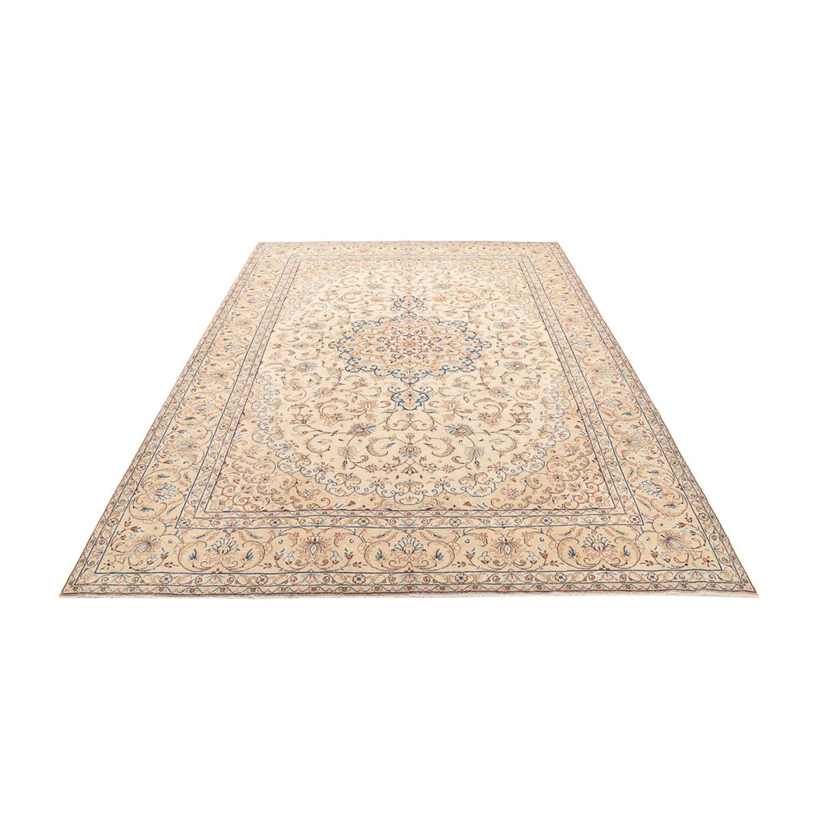 Perzisch tapijt - Keshan - 335 x 250 cm - licht beige