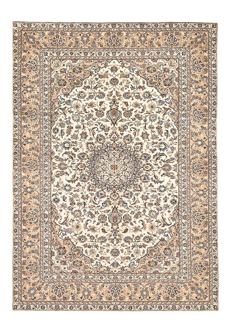 Perzisch tapijt - Keshan - 333 x 235 cm - licht beige