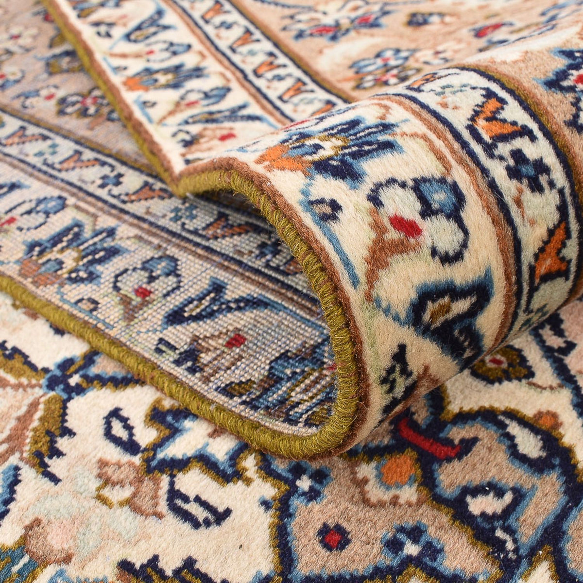 Perzisch tapijt - Keshan - 333 x 235 cm - licht beige