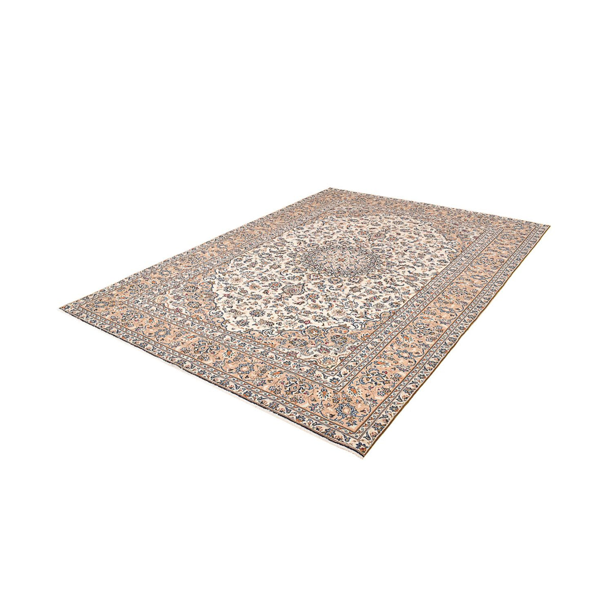 Perzisch tapijt - Keshan - 333 x 235 cm - licht beige