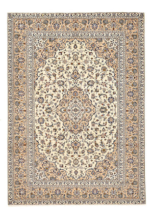 Perzisch tapijt - Keshan - 349 x 241 cm - licht beige