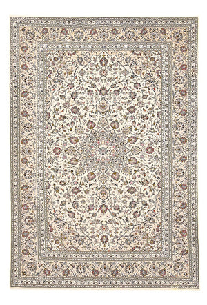 Perzisch tapijt - Keshan - 356 x 242 cm - licht beige