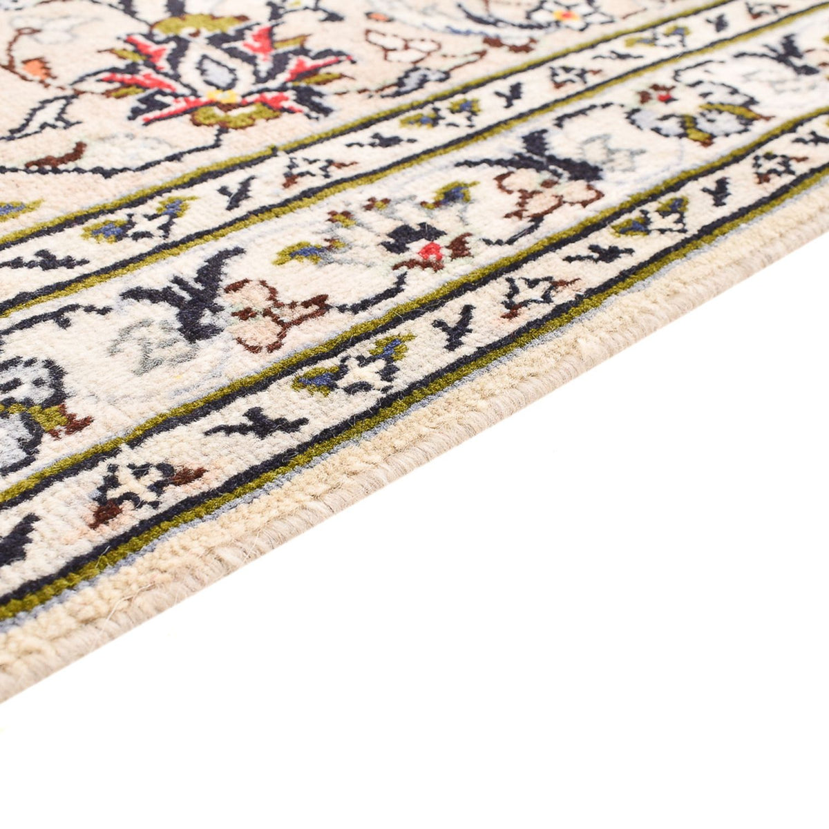 Perzisch tapijt - Keshan - 356 x 242 cm - licht beige