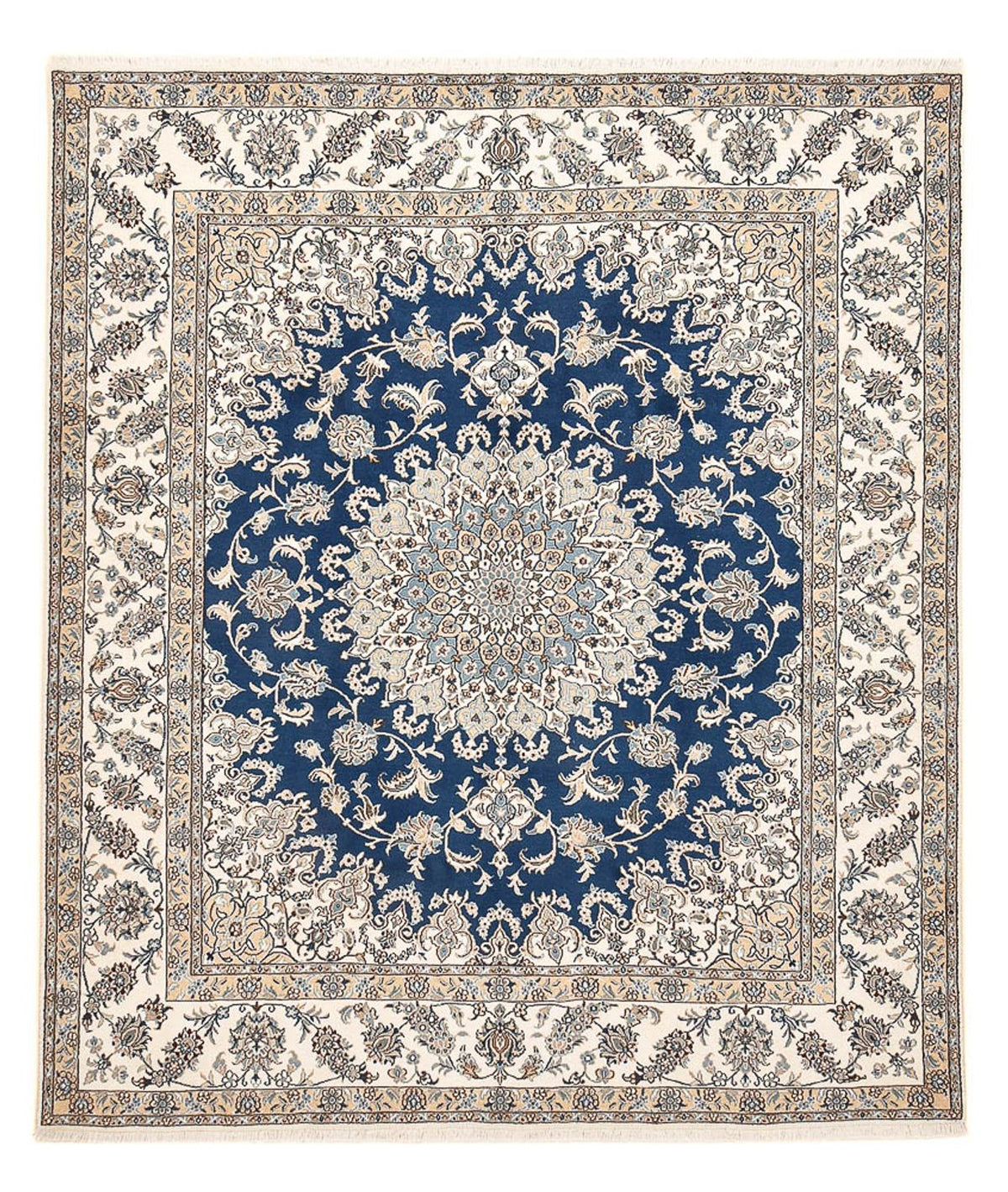 Perzisch tapijt - Nain - 293 x 244 cm - blauw