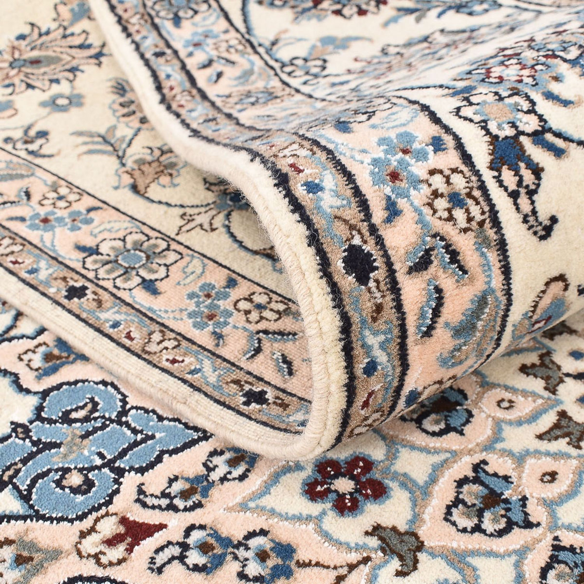 Perzisch tapijt - Nain - 342 x 243 cm - licht beige