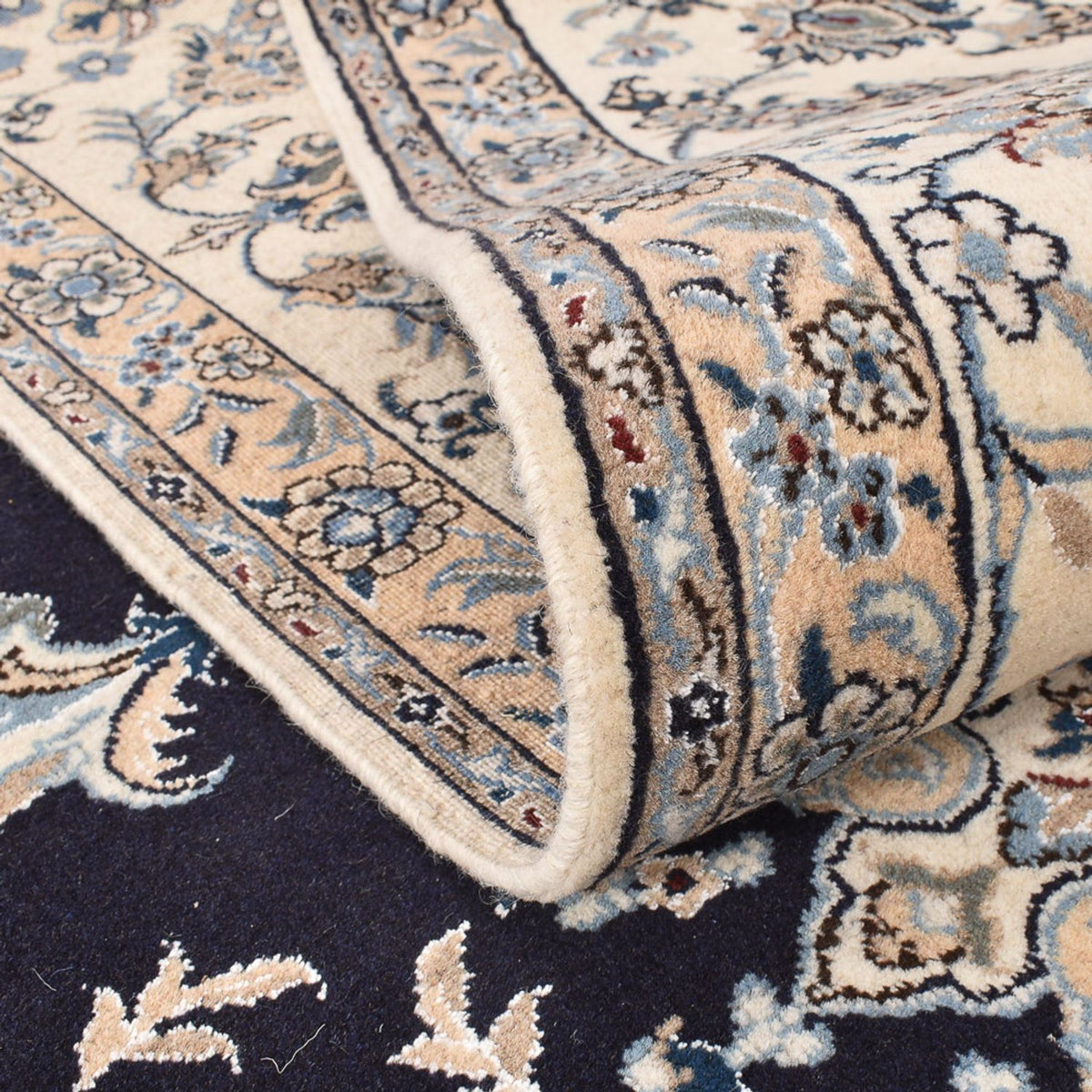 Perzisch tapijt - Nain - 290 x 243 cm - donkerblauw