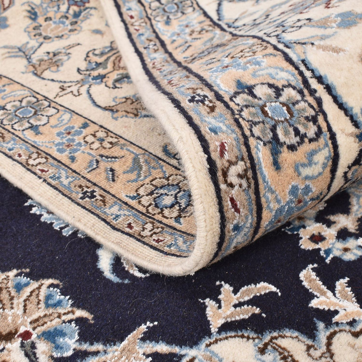 Perzisch tapijt - Nain - 292 x 243 cm - donkerblauw