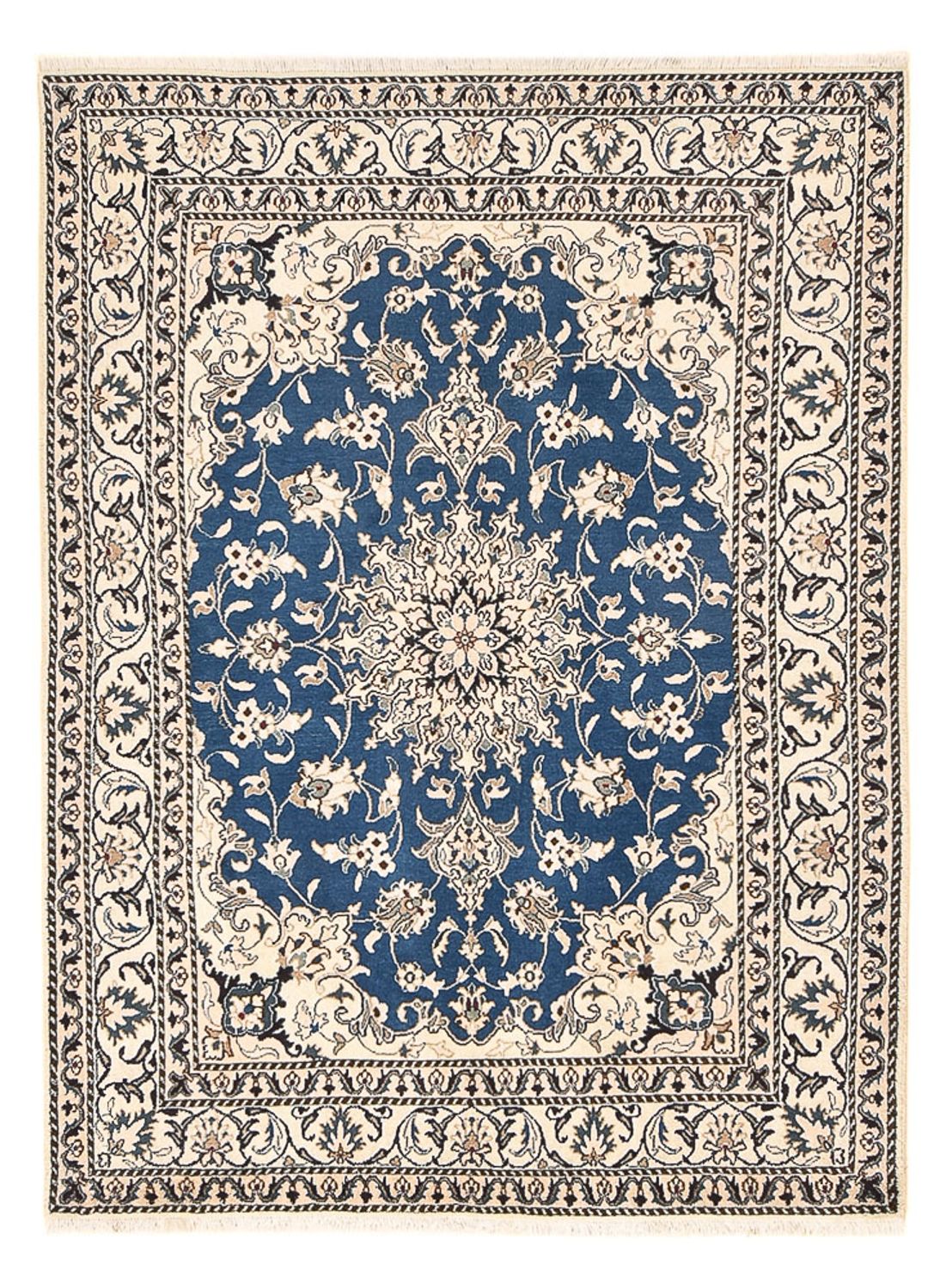 Perzisch tapijt - Nain - 205 x 150 cm - blauw