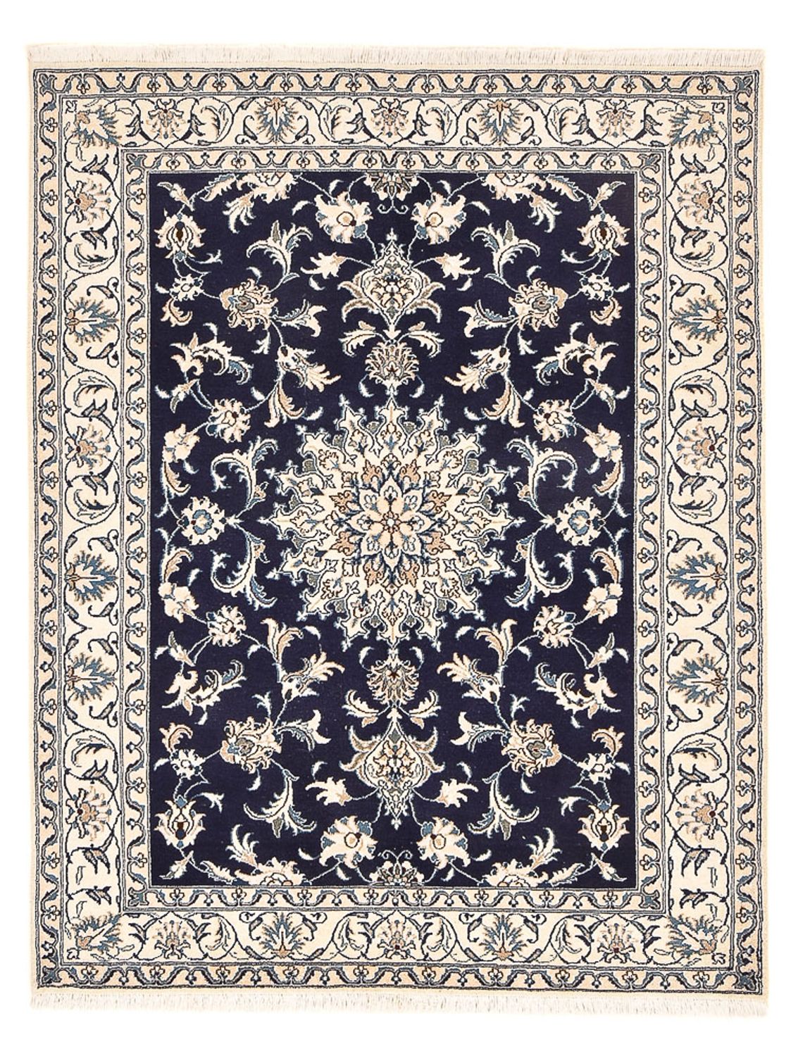 Perzisch tapijt - Nain - 194 x 146 cm - donkerblauw