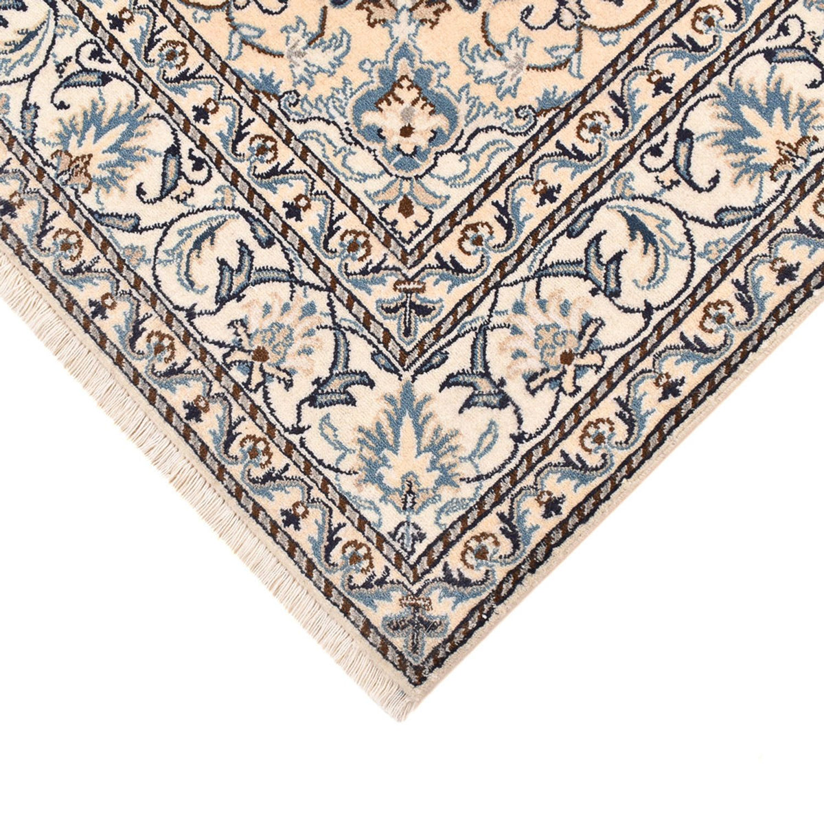 Perzisch tapijt - Nain - 198 x 152 cm - licht beige