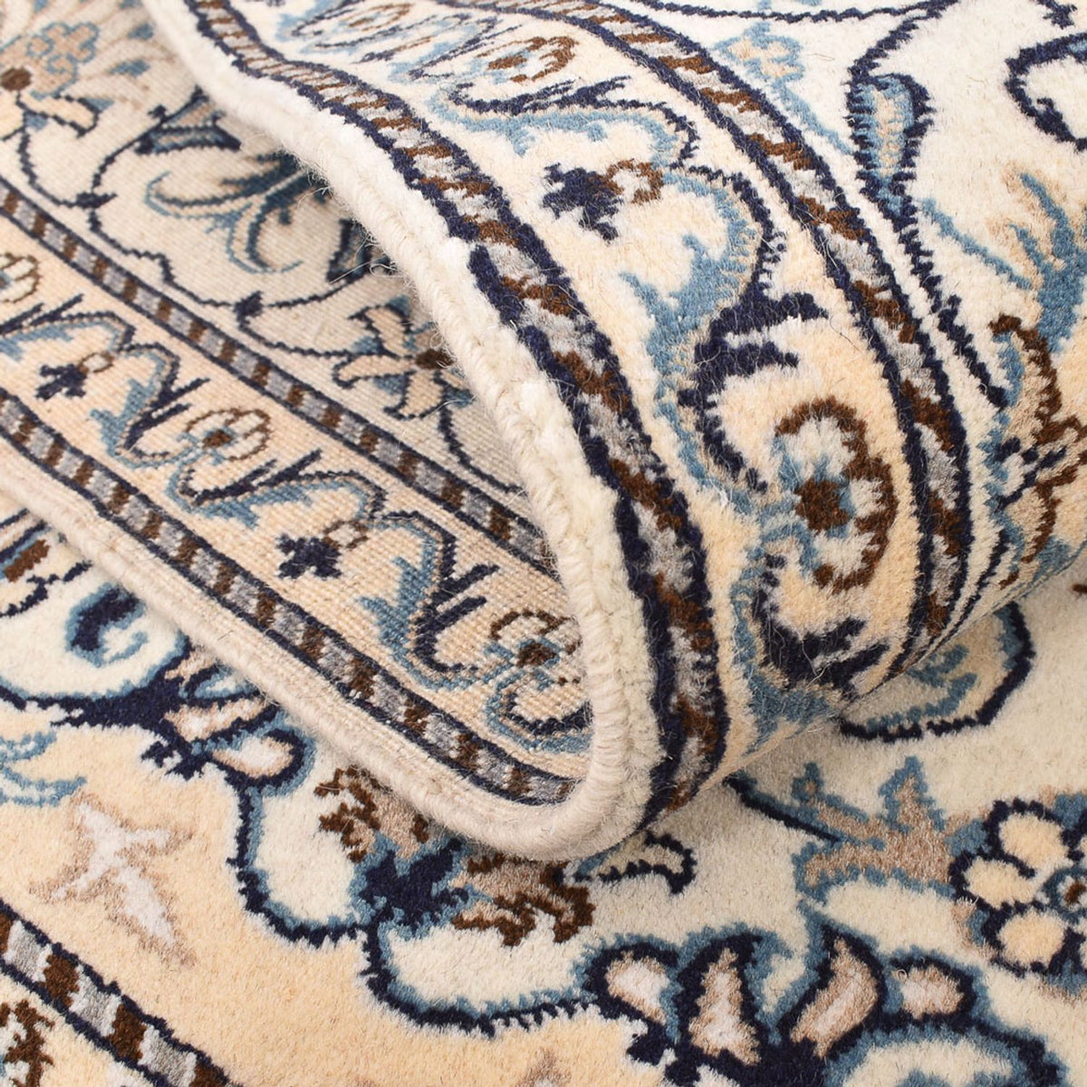 Perzisch tapijt - Nain - 198 x 152 cm - licht beige