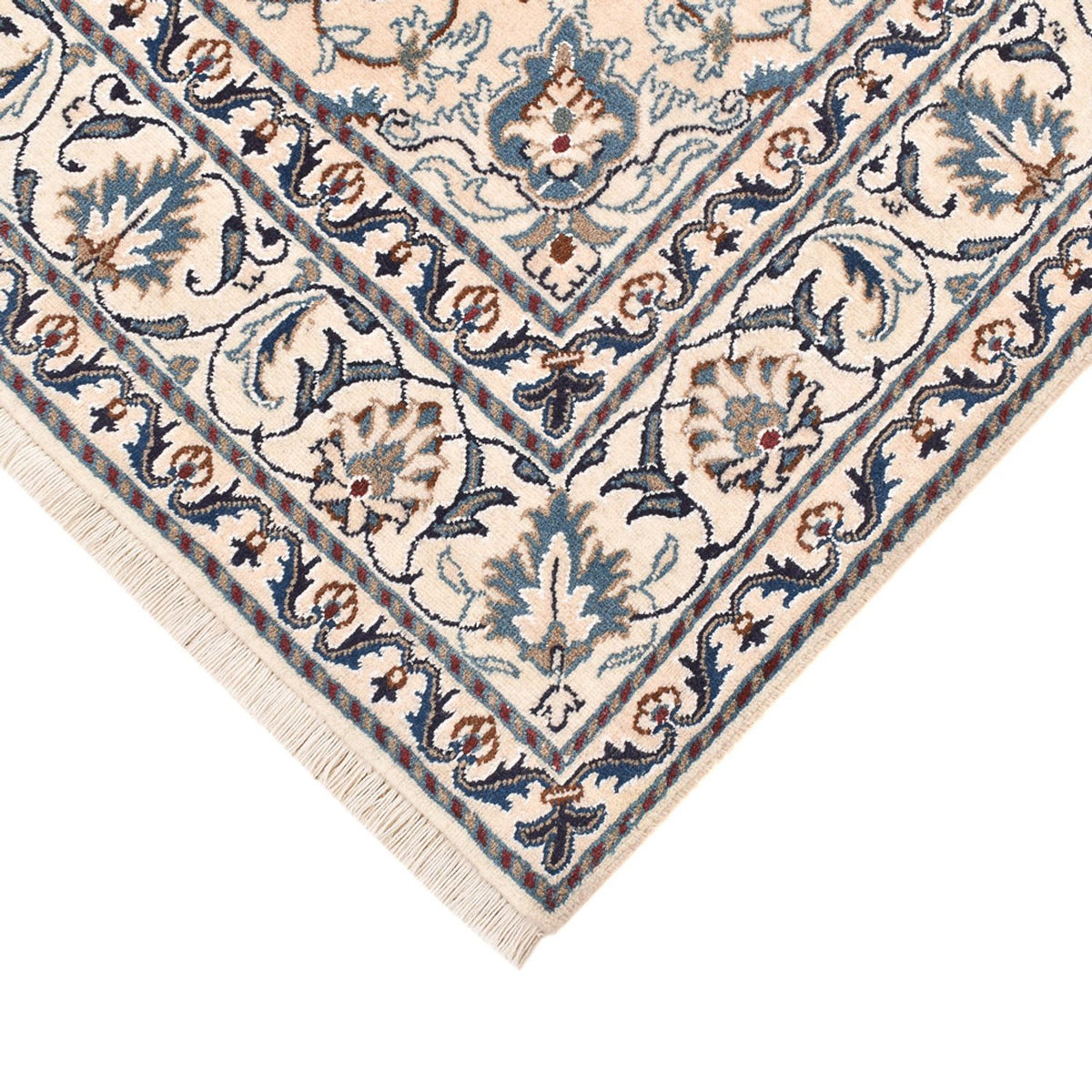 Perzisch tapijt - Nain - 197 x 147 cm - licht beige