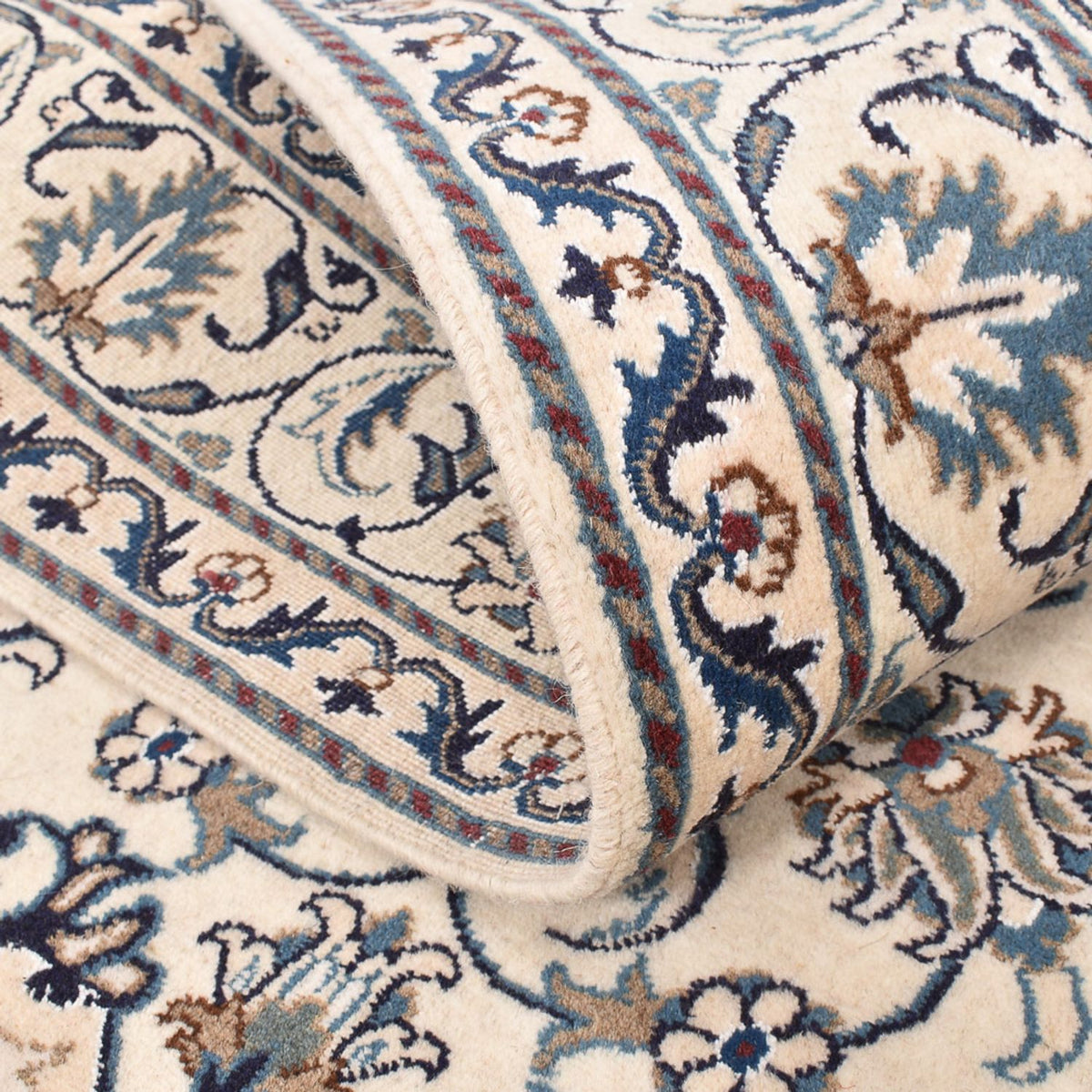 Perzisch tapijt - Nain - 197 x 147 cm - licht beige