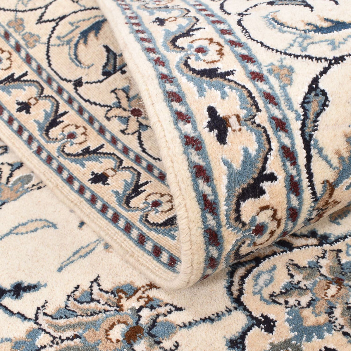 Perzisch tapijt - Nain - 209 x 146 cm - licht beige