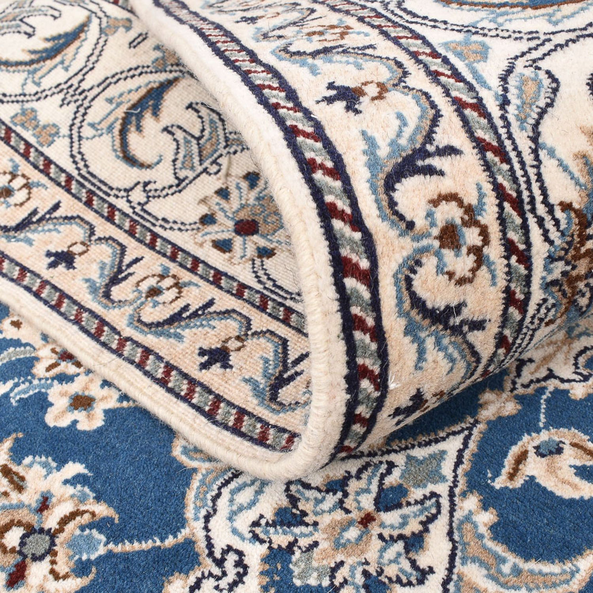 Perzisch tapijt - Nain - 200 x 146 cm - lichtblauw