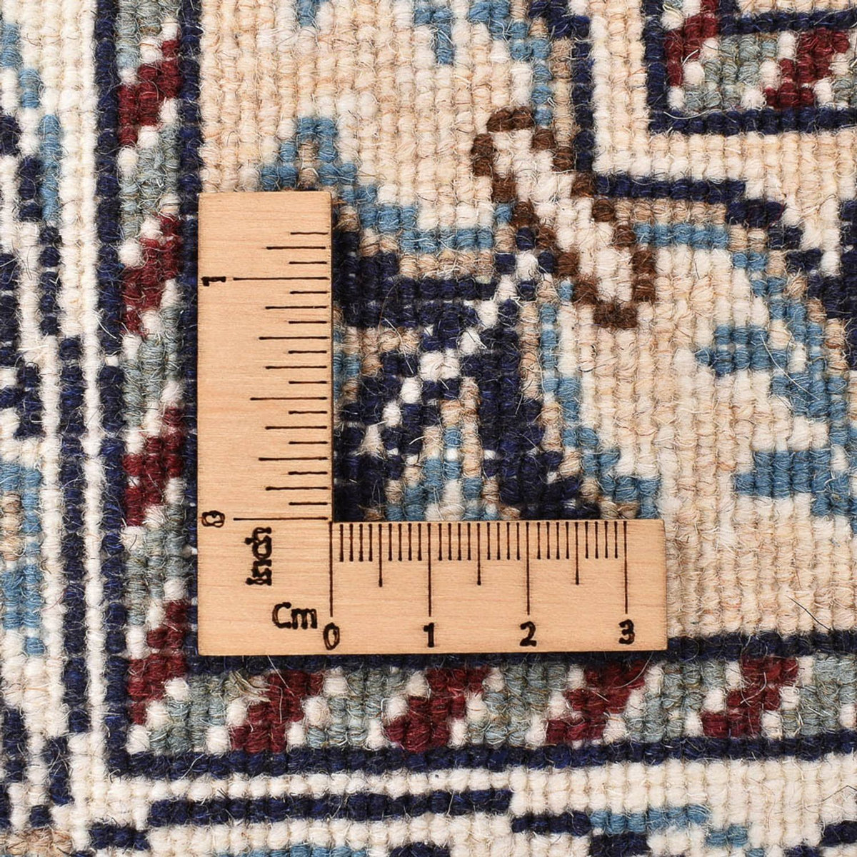 Perzisch tapijt - Nain - 200 x 146 cm - lichtblauw