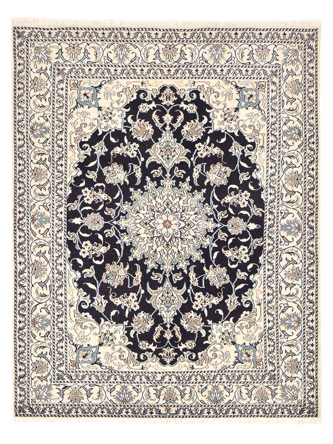 Perzisch tapijt - Nain - 203 x 150 cm - donkerblauw