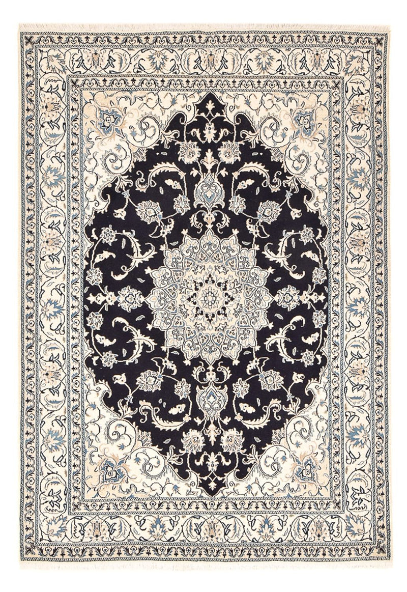 Perzisch tapijt - Nain - 245 x 166 cm - donkerblauw